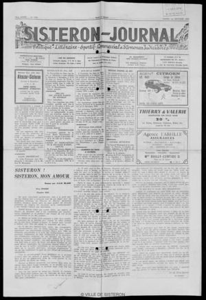 Le Sisteron Journal du 01/12/1979