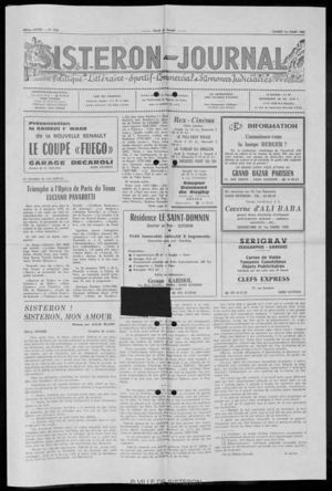 Le Sisteron Journal du 01/03/1980