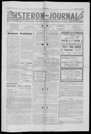 Le Sisteron Journal du 22/03/1980