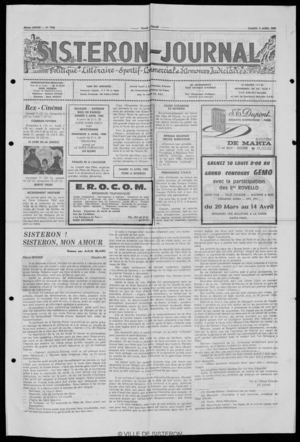 Le Sisteron Journal du 05/04/1980