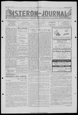 Le Sisteron Journal du 12/04/1980