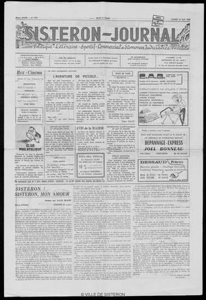 Le Sisteron Journal du 31/05/1980
