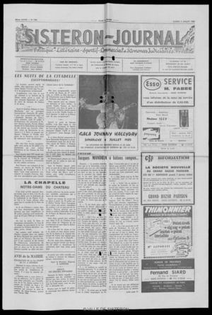 Le Sisteron Journal du 05/07/1980