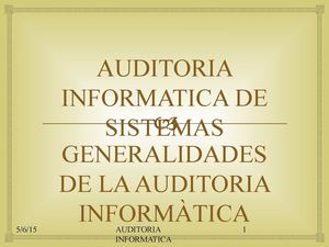 Tipos De Auditorias