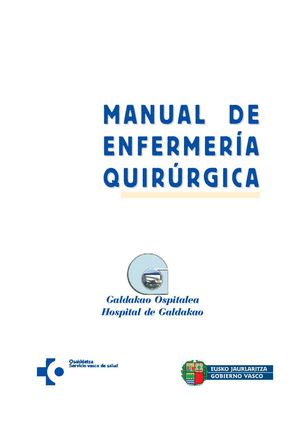 Manual De Enfermeria Quirurgica