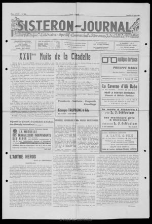 Le Sisteron Journal du 27/06/1981