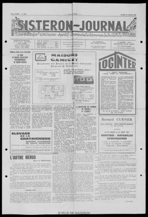 Le Sisteron Journal du 25/07/1981