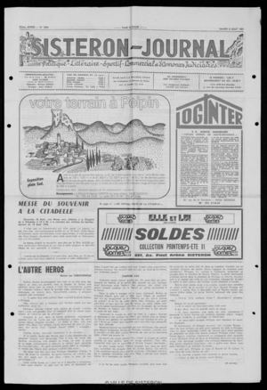 Le Sisteron Journal du 08/08/1981