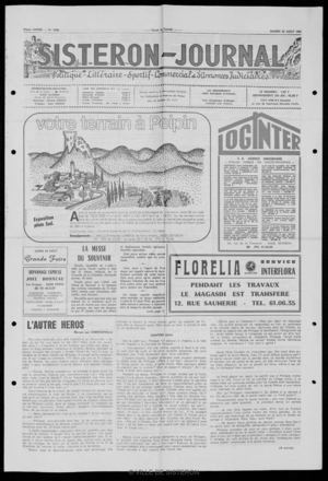 Le Sisteron Journal du 22/08/1981
