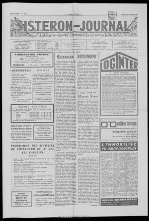 Le Sisteron Journal du 30/01/1982