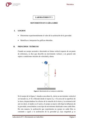 Movimiento En Caida Libre