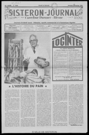 Le Sisteron Journal du 11/02/1984