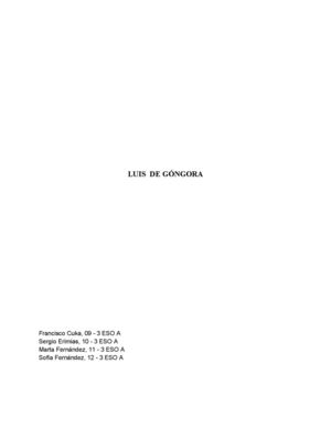 Góngora Y El Culteranismo