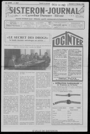 Le Sisteron Journal du 01/02/1986
