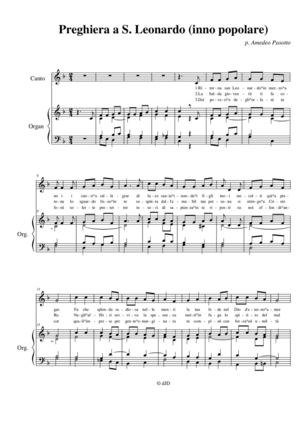 Preghiera a san Leonardo Murialdo - inno popolare (testo e musica A.Pasotto)