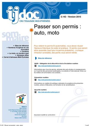 Permis De Conduire - BIJ TARBES