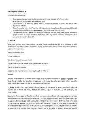 Literatura Clásica