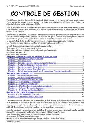 Controle De Gestion