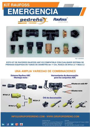 Kit Emergencia Racores ABC Raufoss