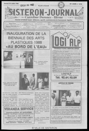 Le Sisteron Journal du 30/07/1988