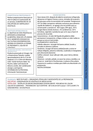 Preparacion De Encurtidos