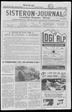 Le Sisteron Journal du 23/06/1990