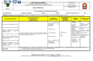 MALLA CURRICULAR GEOMETRÍA 2015 (8 Y 9)