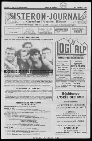 Le Sisteron Journal du 11/05/1991