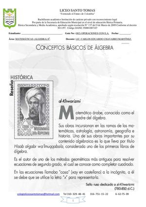 OPERACIONES CON EXPRESIONES ALGEBRAICAS 8 Segundo Corte