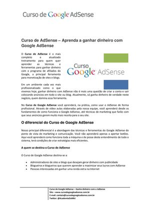 Curso De Adsense