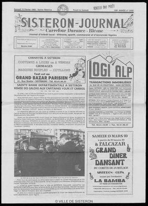 Le Sisteron Journal du 13/02/1993