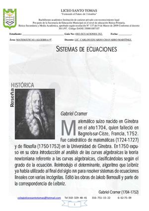 SISTEMA DE ECUACIONES 2X2 9 Segundo Corte