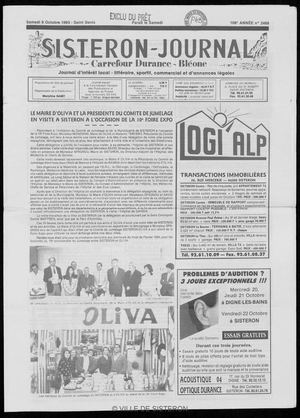 Le Sisteron Journal du 09/10/1993