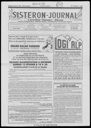Le Sisteron Journal du 05/02/1994