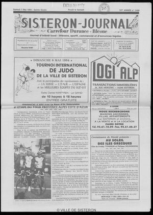 Le Sisteron Journal du 07/05/1994