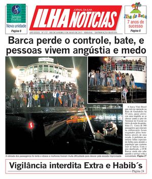 Jornal Ilha Notícias - Edição 1727 - 08/05/2015