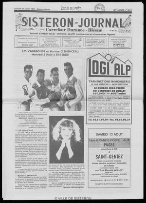 Le Sisteron Journal du 30/07/1994