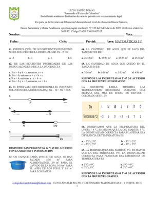 DESIGUALDADES 11 Segundo Corte 2015