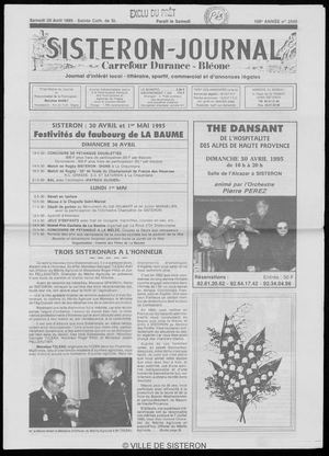 Le Sisteron Journal du 29/04/1995