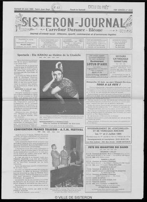 Le Sisteron Journal du 24/06/1995