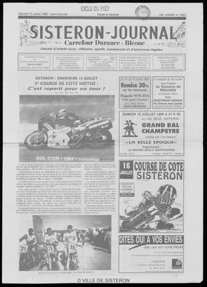 Le Sisteron Journal du 15/07/1995