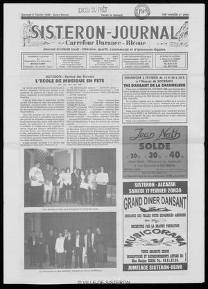 Le Sisteron Journal du 03/02/1996