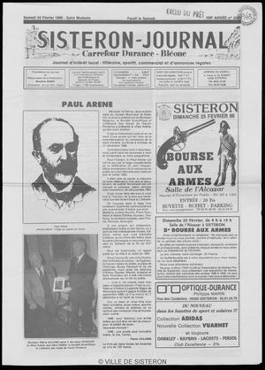 Le Sisteron Journal du 24/02/1996