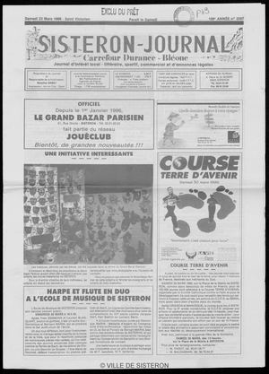 Le Sisteron Journal du 23/03/1996