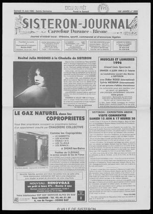 Le Sisteron Journal du 15/06/1996
