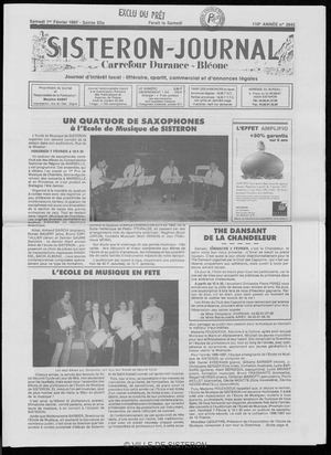 Le Sisteron Journal du 01/02/1997