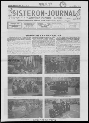 Le Sisteron Journal du 15/02/1997