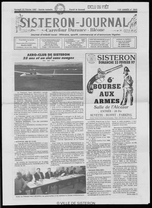 Le Sisteron Journal du 22/02/1997