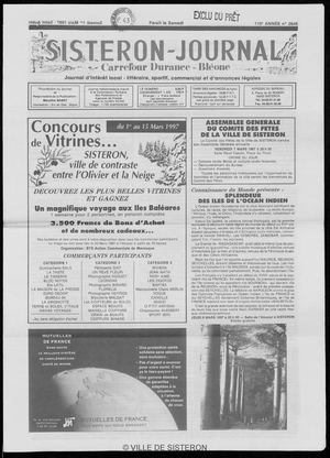 Le Sisteron Journal du 01/03/1997