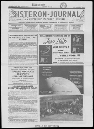 Le Sisteron Journal du 05/04/1997